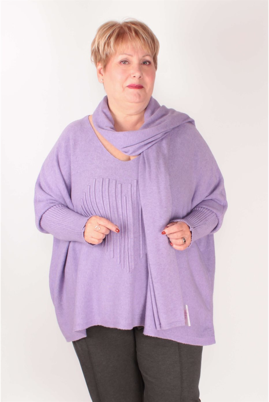 Pull Avec Coeur Lilas